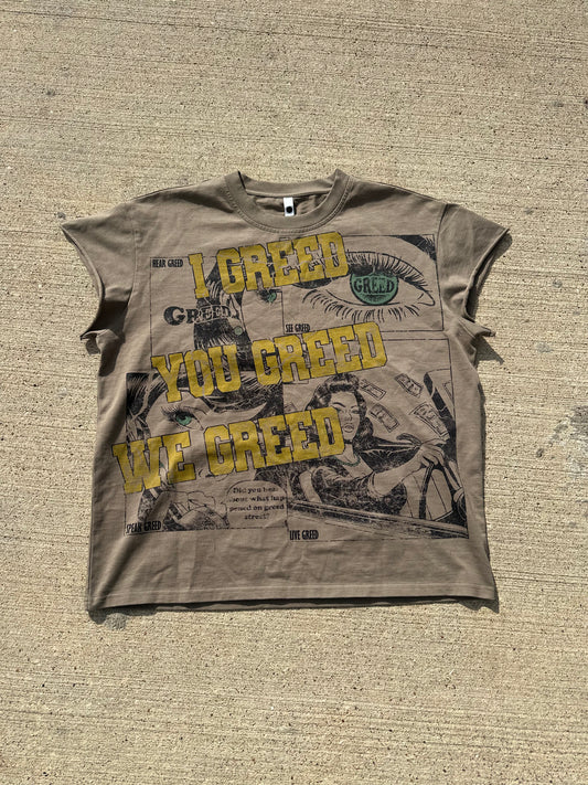 LIVE GREED SLEEVELESS TEE